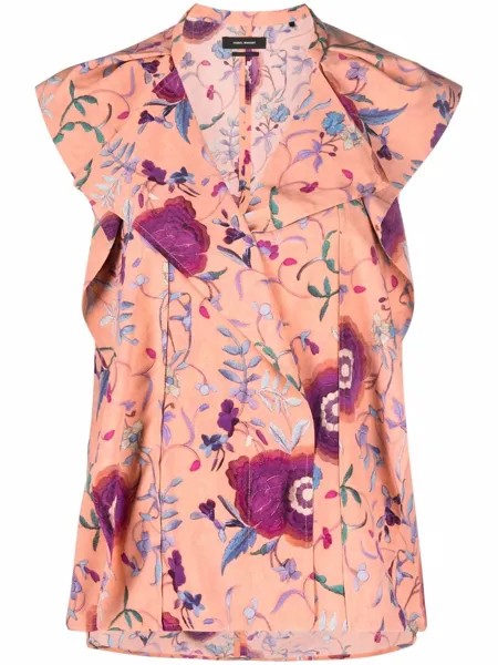 Isabel Marant блузка Rishane с цветочным принтом
