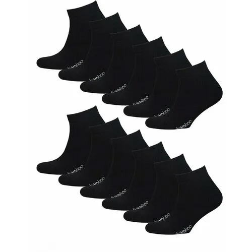 Носки STATUS 12 пар, размер 20-22, черный