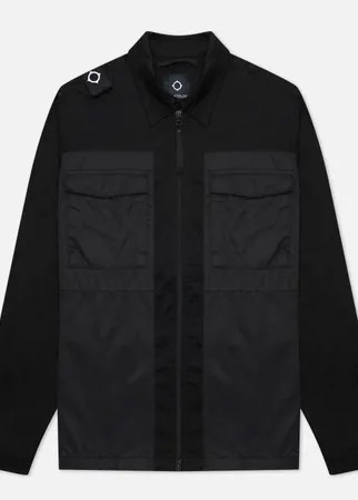 Мужская рубашка MA.Strum Zip-Through Overshirt, цвет чёрный, размер S