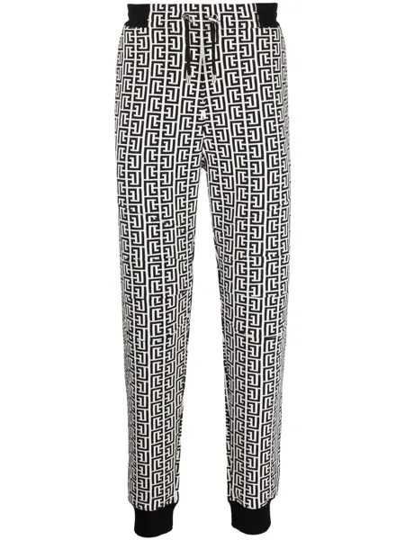 Balmain спортивные брюки с монограммой