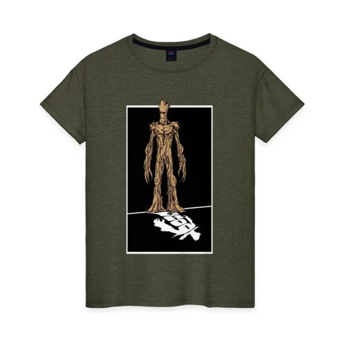 Футболка женская ВсеМайки 2166519 хаки XXXL