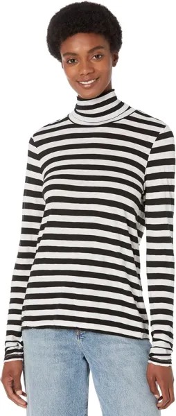 Футболка Michael Stars Jill Turtleneck, цвет Chalk/Black