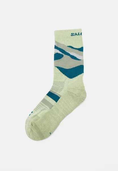 Носки спортивные CREW Salomon, цвет light green