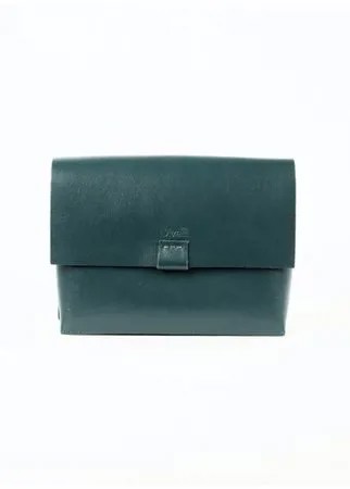 Divalli Женская сумка через плечо из натуральной кожи изумрудная A005 emerald Divalli