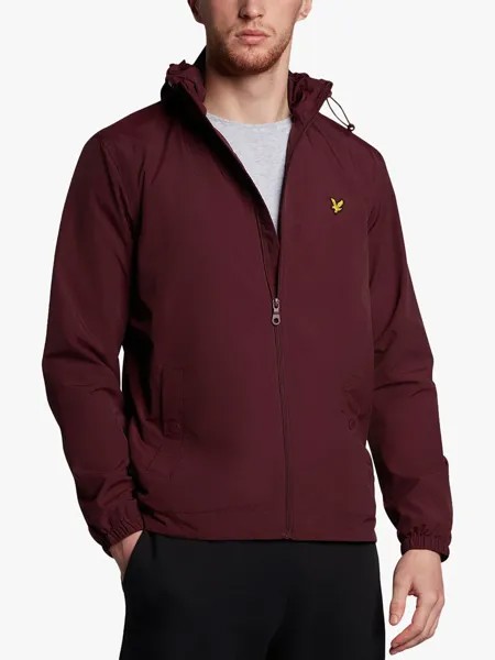 Куртка на молнии с капюшоном Lyle & Scott, бордовый