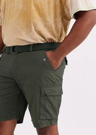 Шорты карго цвета хаки Jacamo-Зеленый