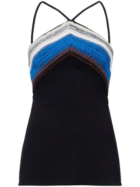 Proenza Schouler топ Bella в технике кроше, черный
