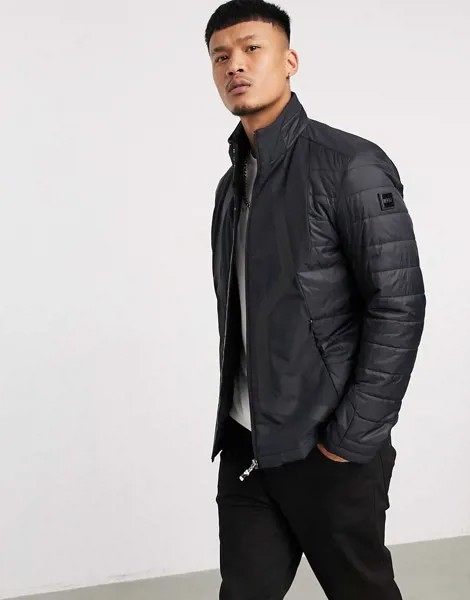 Утепленная куртка черного цвета BOSS Athleisure J_Mera-Черный цвет
