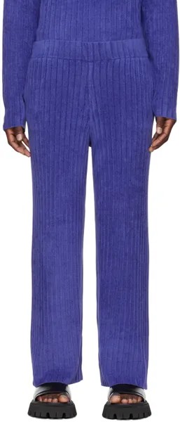 Синие брюки с рисунком Dion Lee