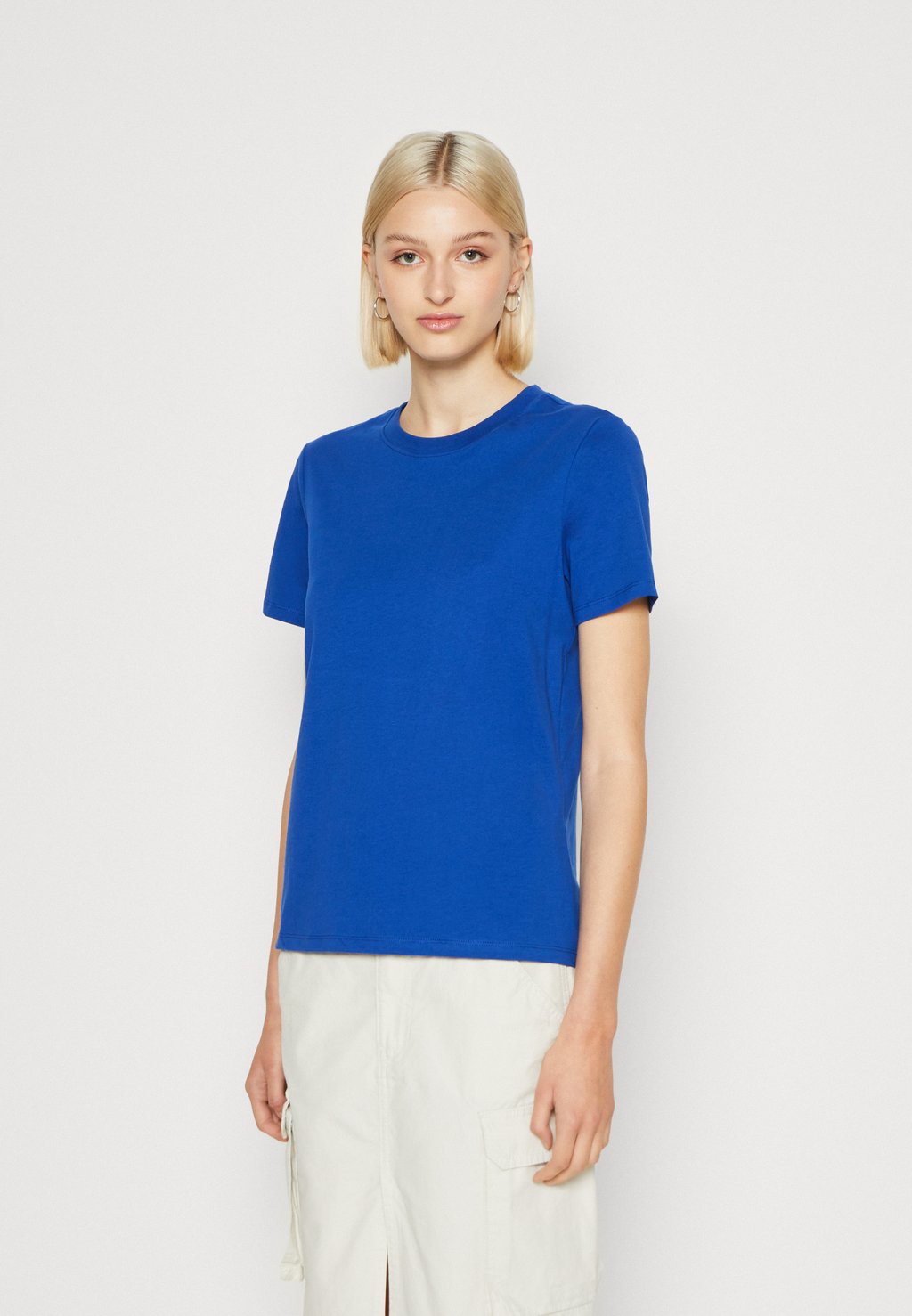 Базовая футболка PCRIA SOLID TEE Pieces, цвет mazarine blue