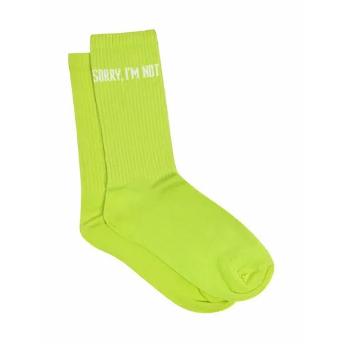 Мужские носки SORRY, I'M NOT, высокие, размер 34-37, зеленый