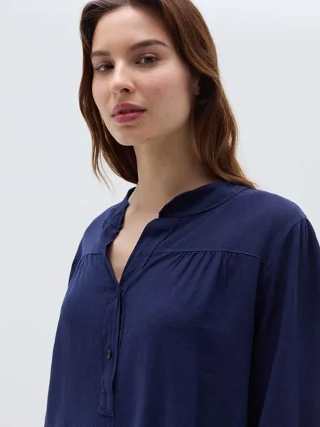 Блуза с пышными рукавами Hybrid, цвет navy blue