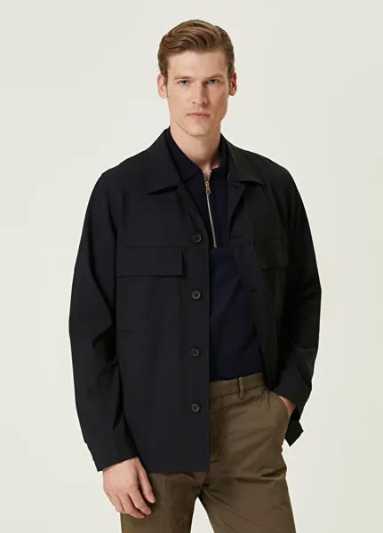 Шерстяное пальто Paul Smith, синий