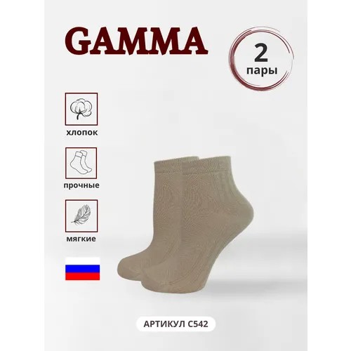 Носки Гамма 2 пары, размер 16-18, бежевый