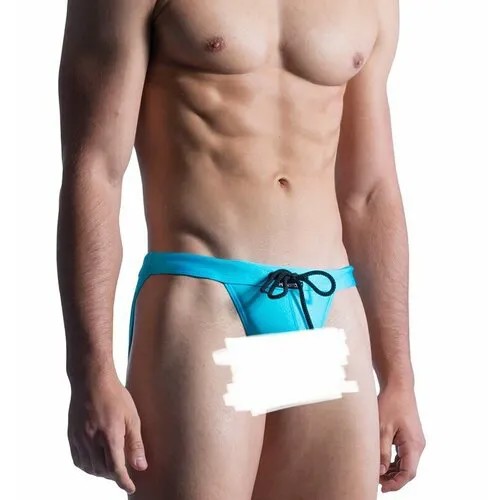 Плавки ManStore  M859 - Beach Micro Tanga, размер 2XL, бирюзовый