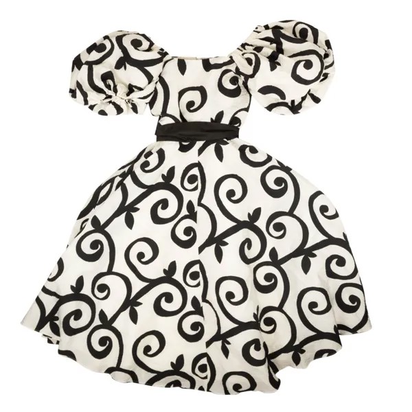 Платье Rodarte Cloque Swirl - Черный/Белый, белый