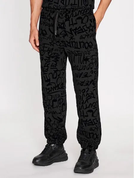 Спортивные брюки стандартного кроя Versace Jeans Couture, черный