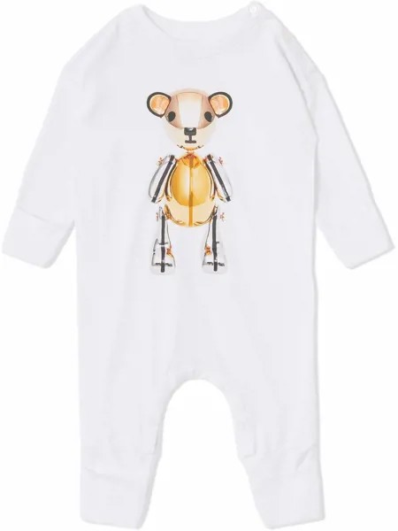 Burberry Kids комбинезон Thomas Bear с длинными рукавами