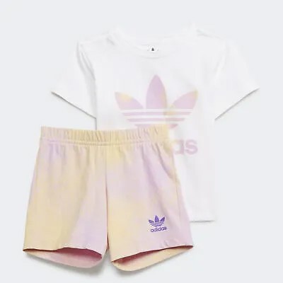 Шорты и футболка с графическим логотипом adidas Originals для детей