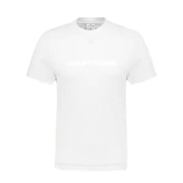 Футболка classic shell t-shirt - - cotton Courrèges, белый