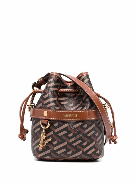 Versace Collection сумка-ведро с графичным принтом