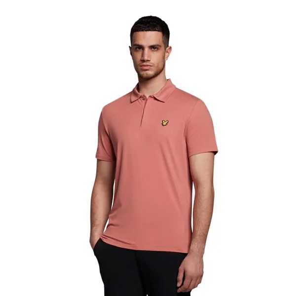 Поло Lyle & Scott Concealed Button, розовый