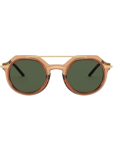 Dolce & Gabbana Eyewear transparent round-frame sunglasses