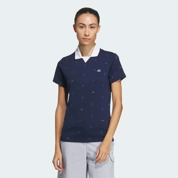Поло Adidas PLAYGREEN Monogram Dry Shirt, цвет College Navy