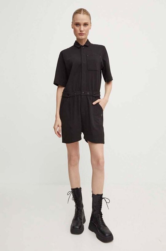 Хлопковый комбинезон G-Star Raw, черный
