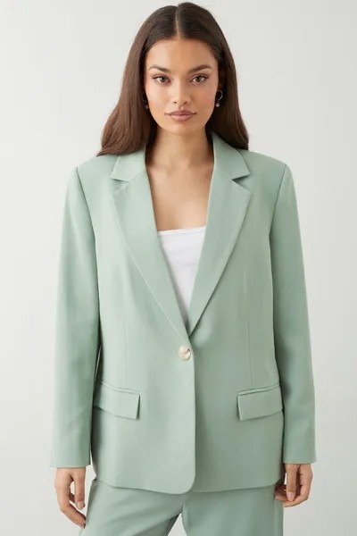 Миниатюрный пиджак прямого кроя Dorothy Perkins, зеленый