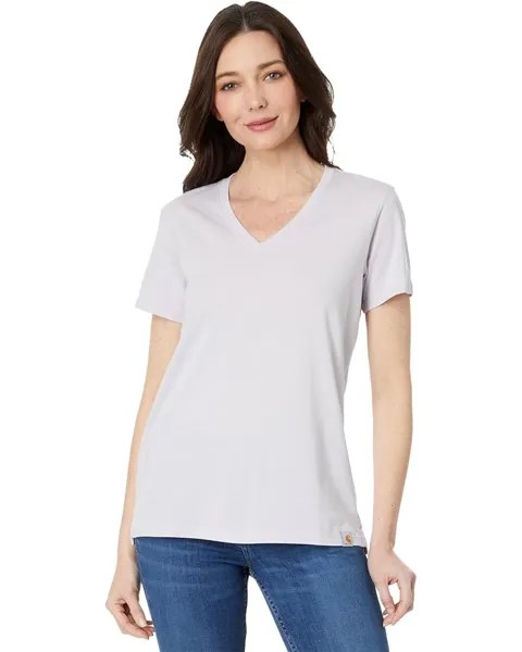 Футболка Carhartt Relaxed Fit Lightweight Short Sleeve V-Neck, цвет Lilac Haze