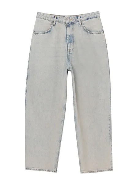 Свободные джинсы Pull&Bear, светло-синий