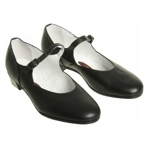Туфли RusExpress, для танцев, натуральная кожа, размер 35, черный
