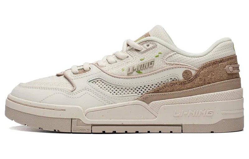 LINING 001 BTC Lifestyle Shoes Men Low-top Custard Ash
