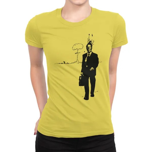 Футболка женская Dream Shirts Ядерный Взрыв желтая 3XL