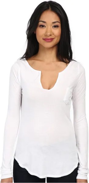 Футболка LAmade L/S Open Henley Tee, белый