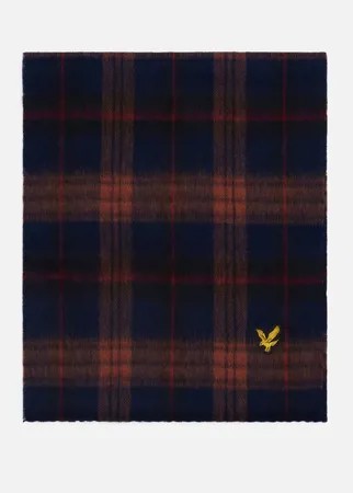 Шарф Lyle & Scott Tartan Lambswool Scarf, цвет коричневый