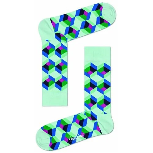Носки Happy Socks, размер 25, зеленый, бирюзовый