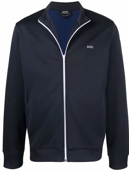 A.P.C. куртка на молнии с логотипом