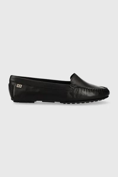 Кожаные лоферы ESSENTIAL CHIC MOCASSIN Tommy Hilfiger, черный