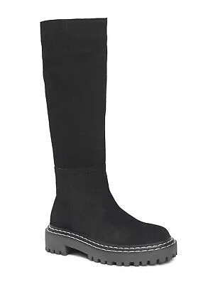 SPLENDID женские черные кожаные сапоги Amalia с круглым носком на блочном каблуке 7 м