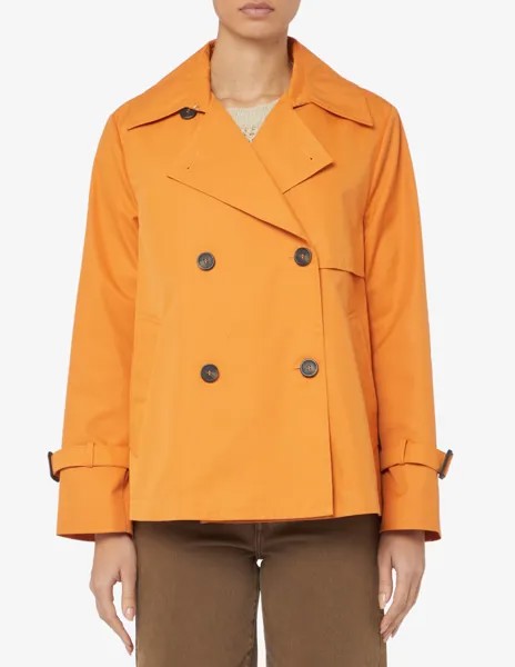 Куртка Biglia из хлопка Weekend Max Mara, оранжевый