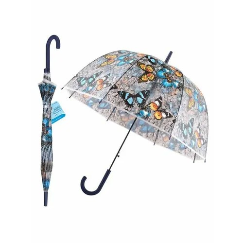 Зонт-трость Мультидом, голубой