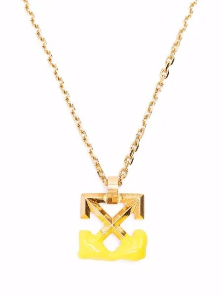 Off-White ARROW BLOOB NECKLACE GOLD YELLOW