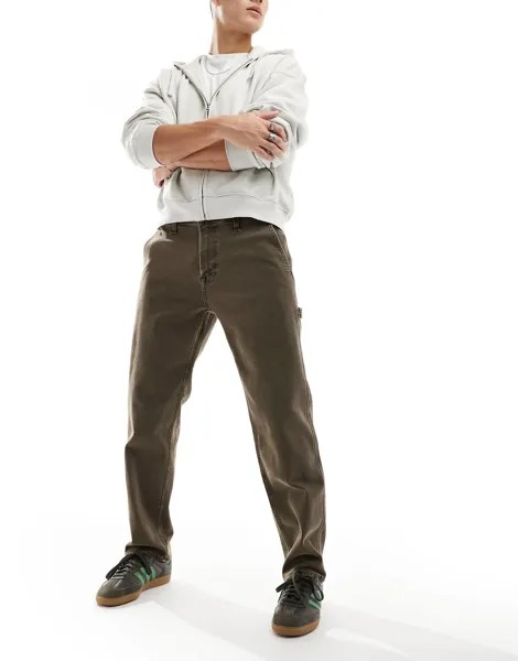 Джинсы Hollister Straight Fit Carpenter, коричневый