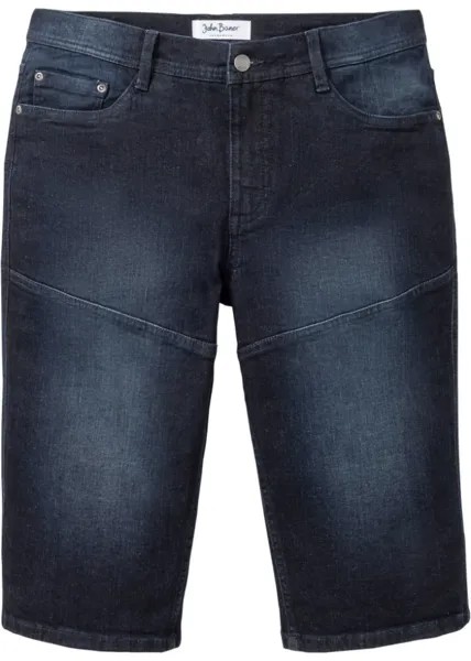 Длинные шорты стрейч стандартного кроя John Baner Jeanswear, синий