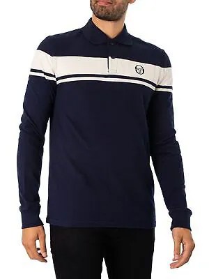 Мужская рубашка-поло с длинными рукавами New Young Line Sergio Tacchini, синяя