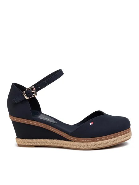 Эспадрильи Tommy Hilfiger Basic Closed Toe Mid Wedge FW0FW04787 Azul marino, темно-синий
