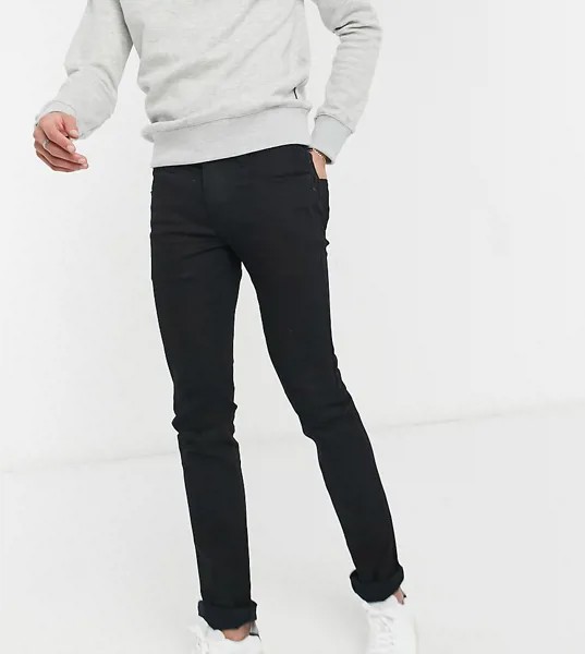 Зауженные черные джинсы стретч French Connection Tall-Черный цвет