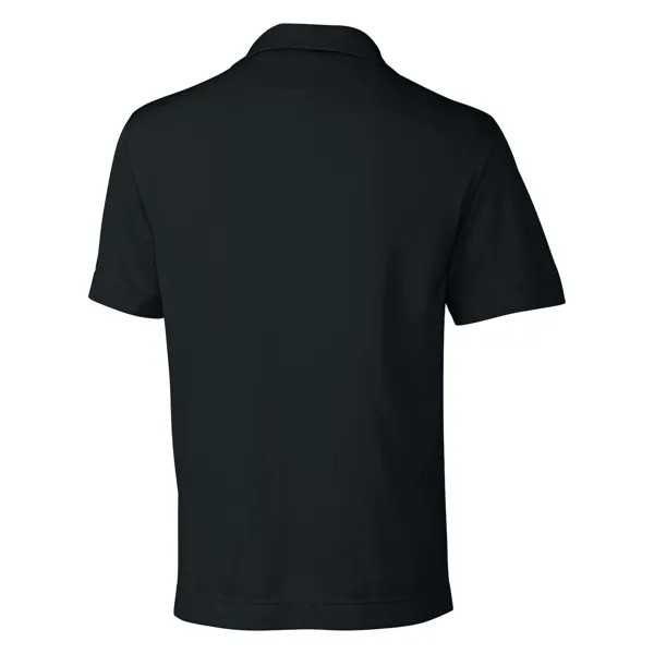 Однотонная мужская футболка-поло с текстурой CB Drytec Жанр Cutter & Buck, темно-синий